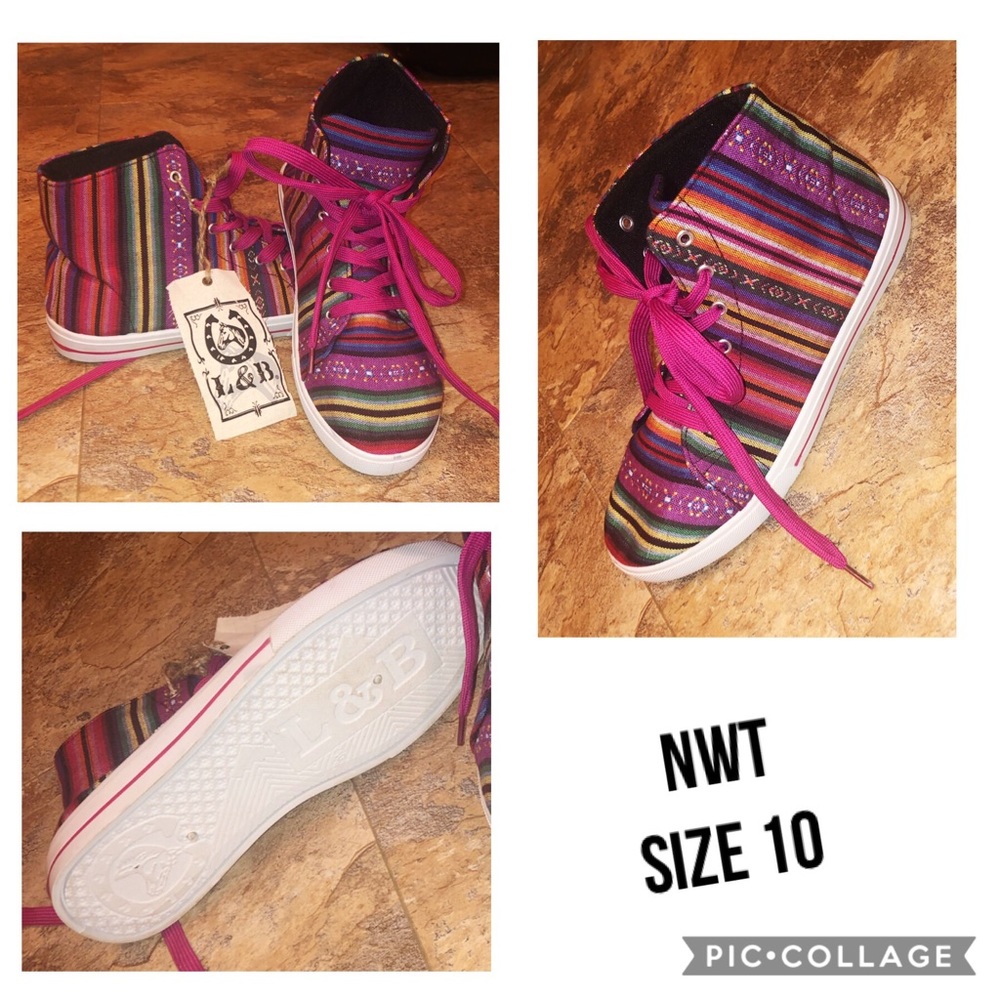 Serape hightops NWT
